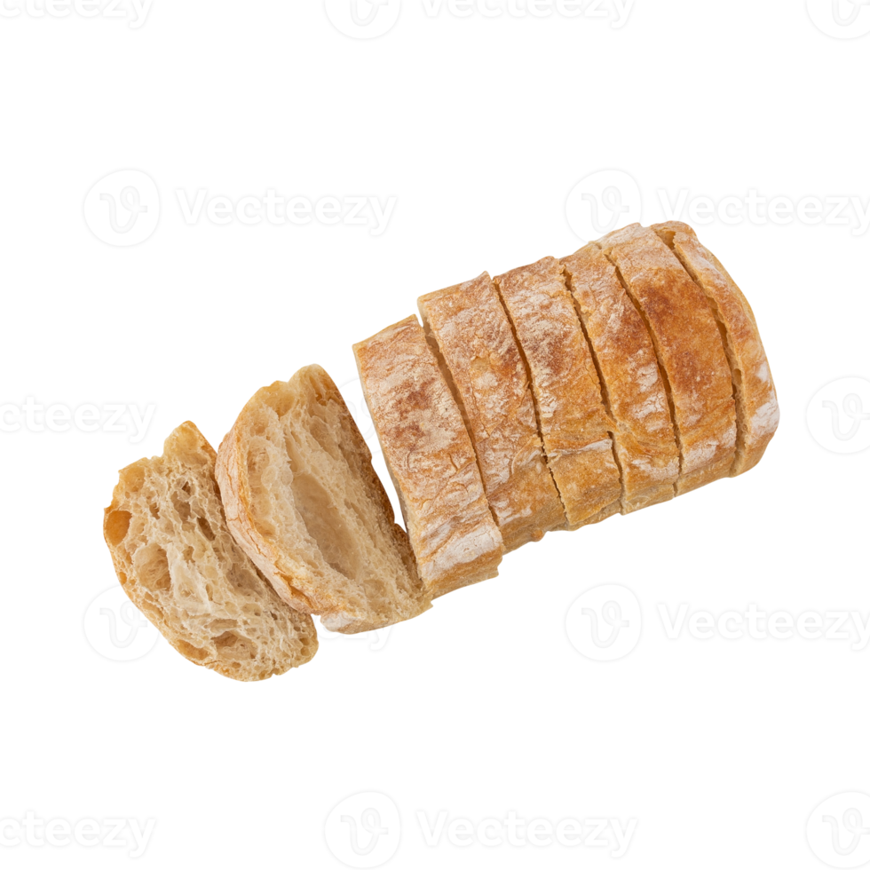 Ciabatta Bread cutout, Png file