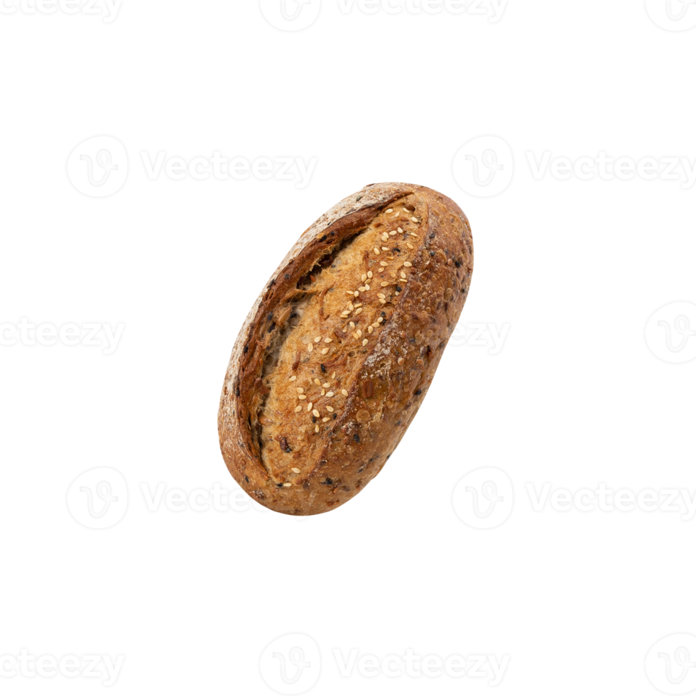 Multigrain bread cutout, Png file