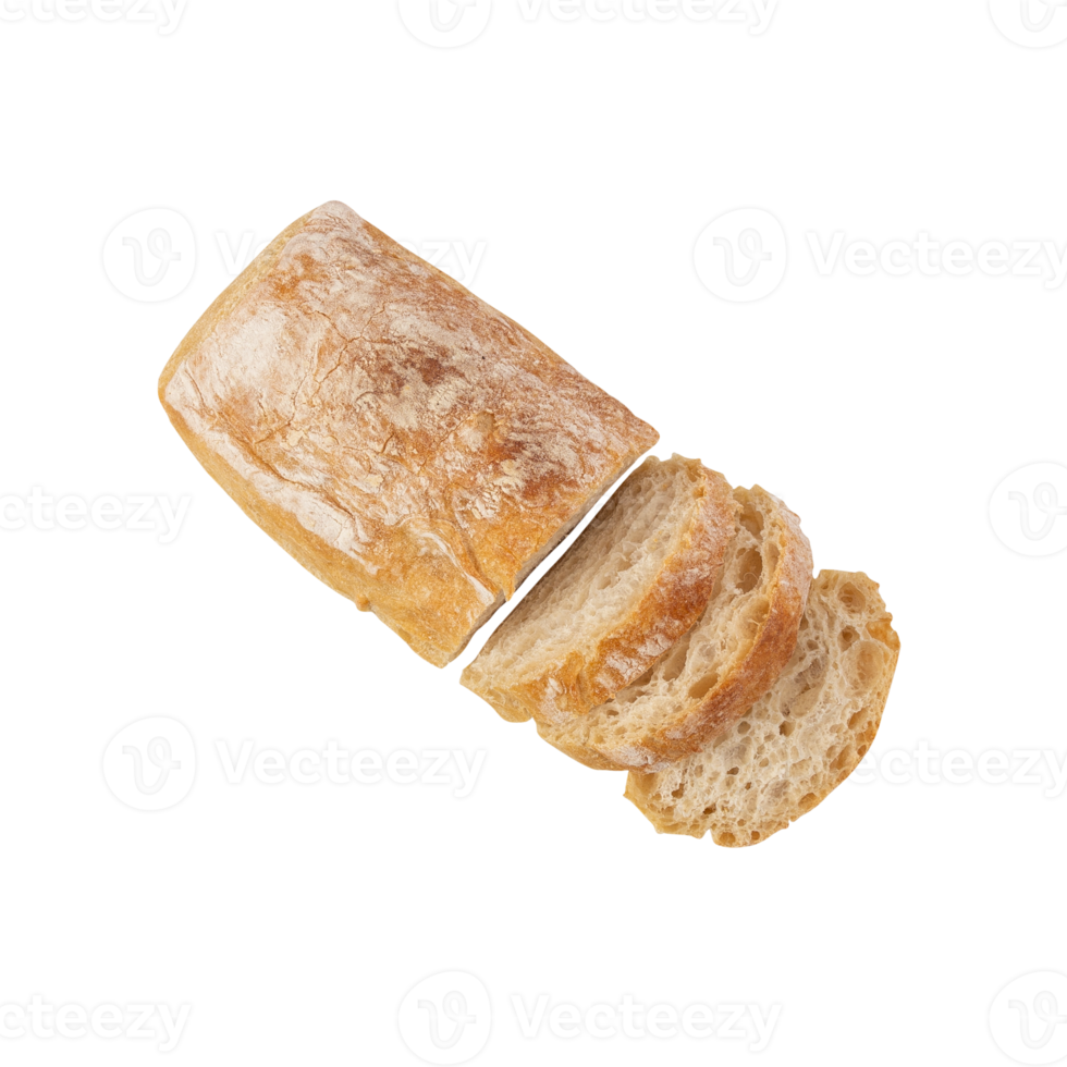 Ciabatta Bread cutout, Png file