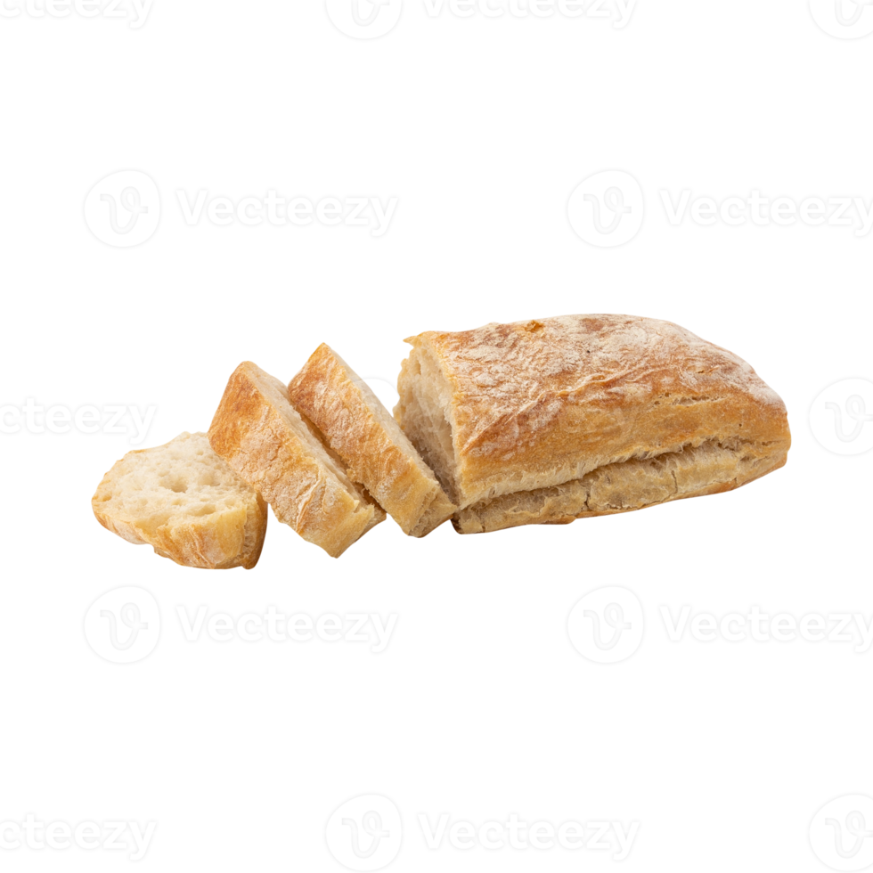 Ciabatta Bread cutout, Png file