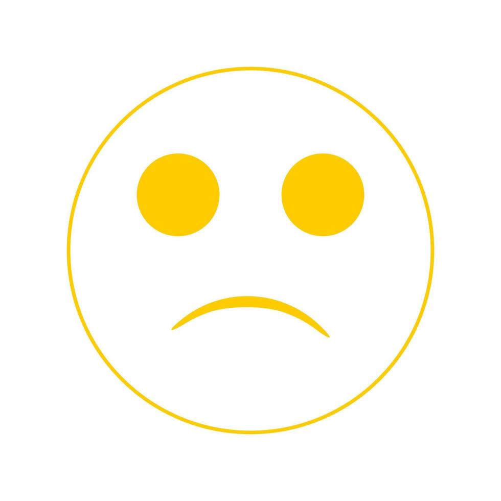 icon vector object abstract ilustration of sad 10790177 Vector Art at