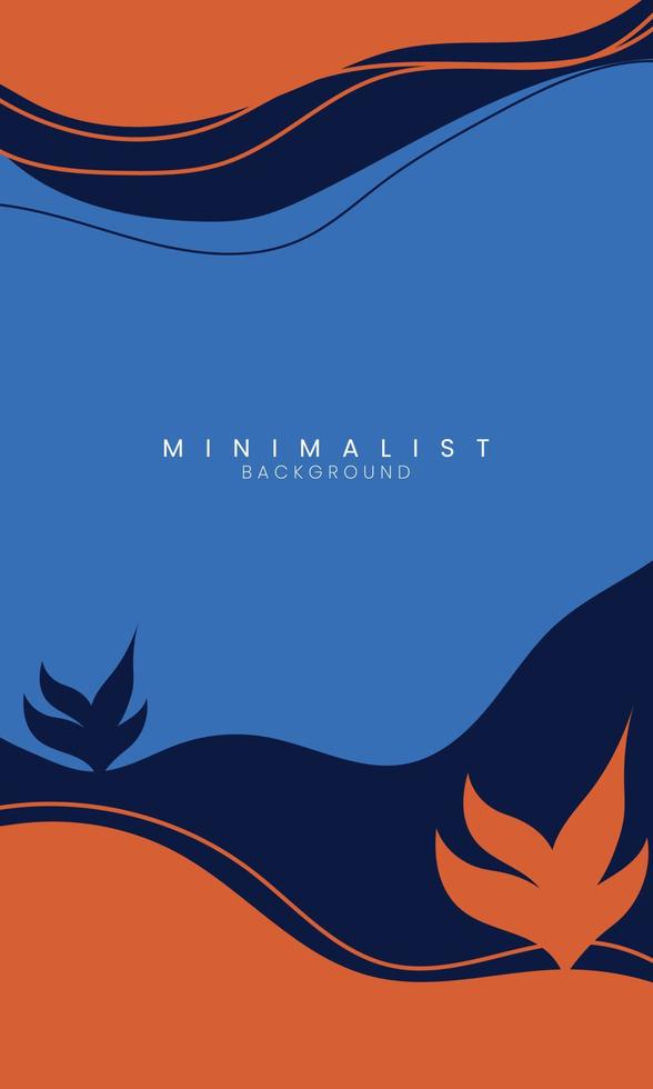 Water orange minimalist background vector