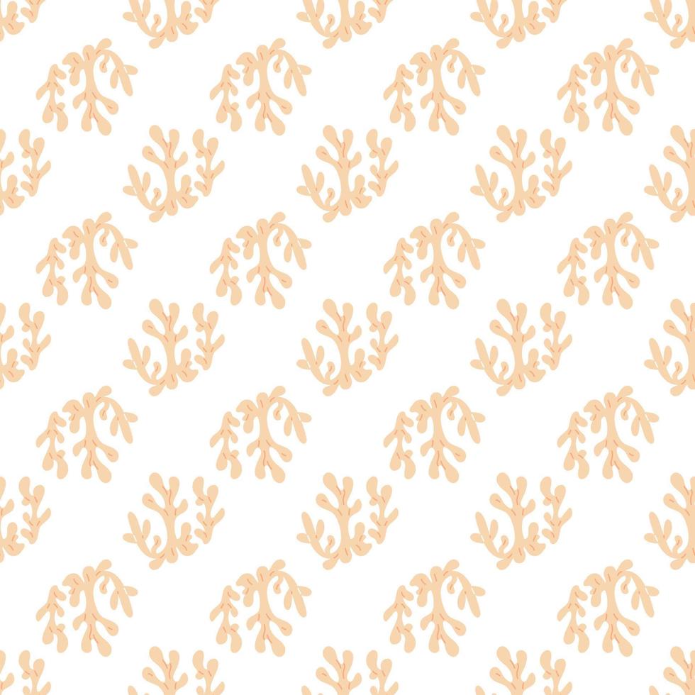 seamless pattern with corals. Background with corals . Flat colorful vector illustration.
