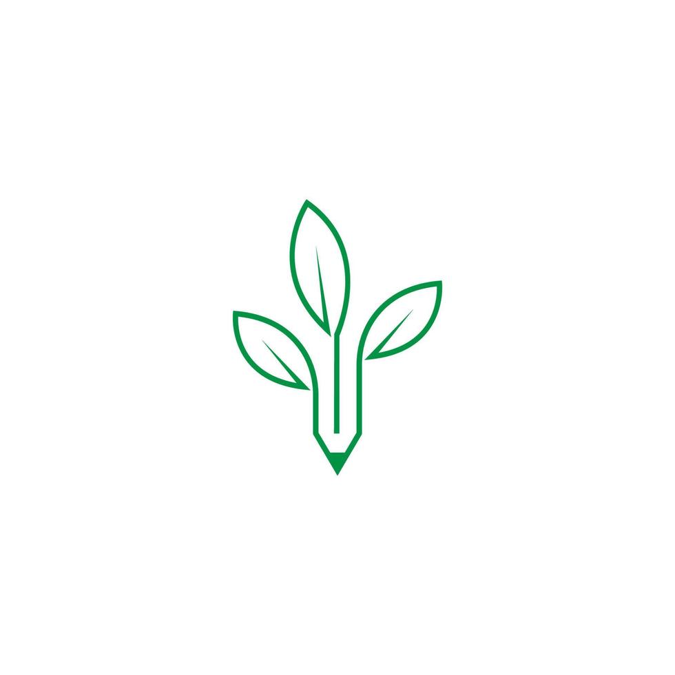Pencil icon logo design vector