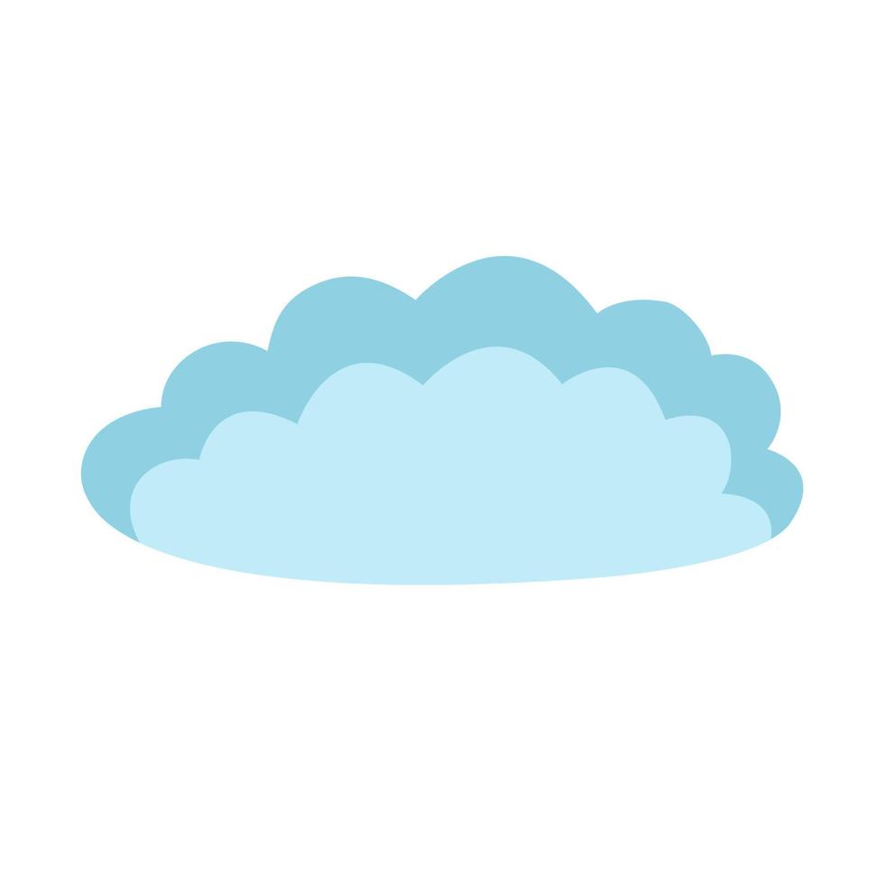 Simple cute cloud. vector