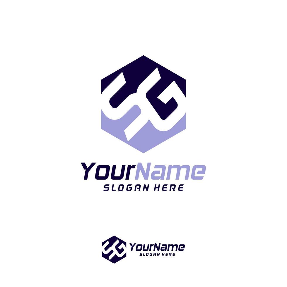 Letter SG Logo Design Template. Initial GS logo concept vector. Creative Icon Symbol vector