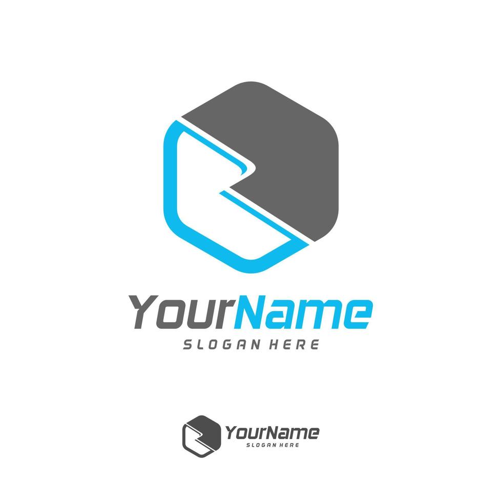 Initial R Logo Design Template. Letter R logo concept vector. Creative Icon Symbol vector