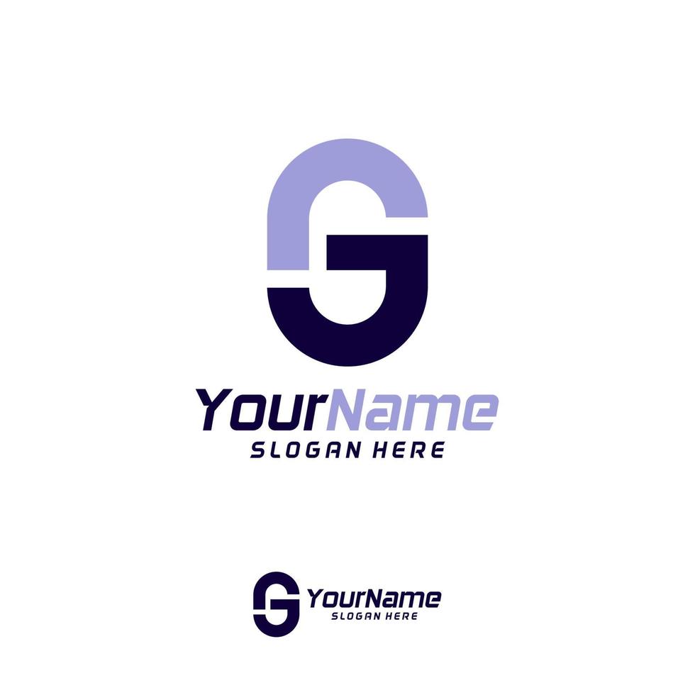 Letter SG Logo Design Template. Initial GS logo concept vector. Creative Icon Symbol vector