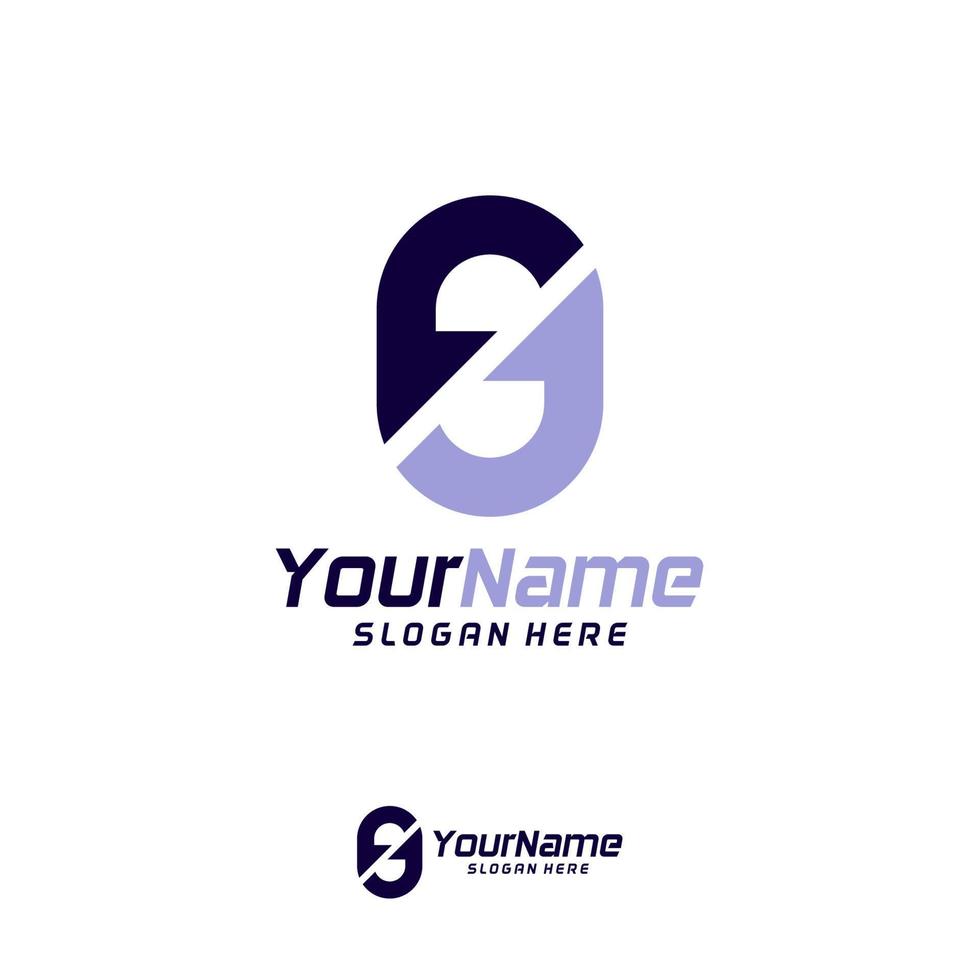 Letter SG Logo Design Template. Initial GS logo concept vector. Creative Icon Symbol vector