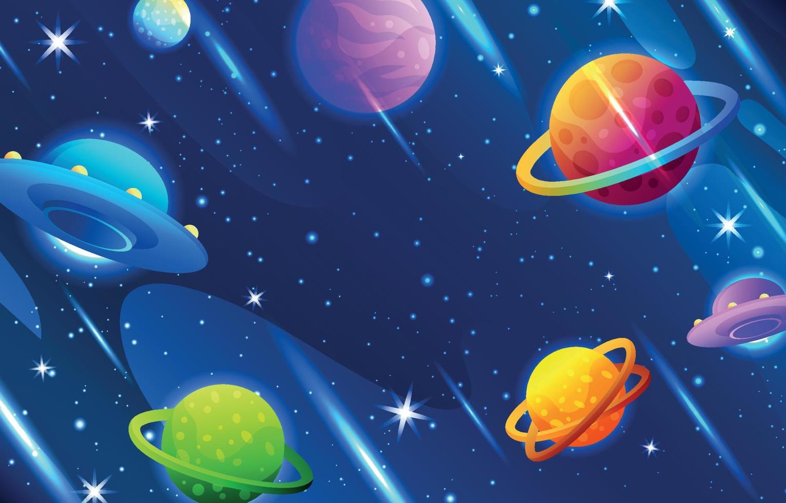 Colorful World Space Day Background Template vector