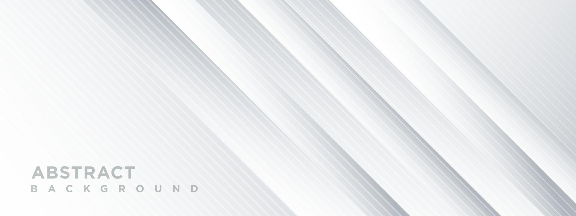 Abstract white and gray background with diagonal line design. vector