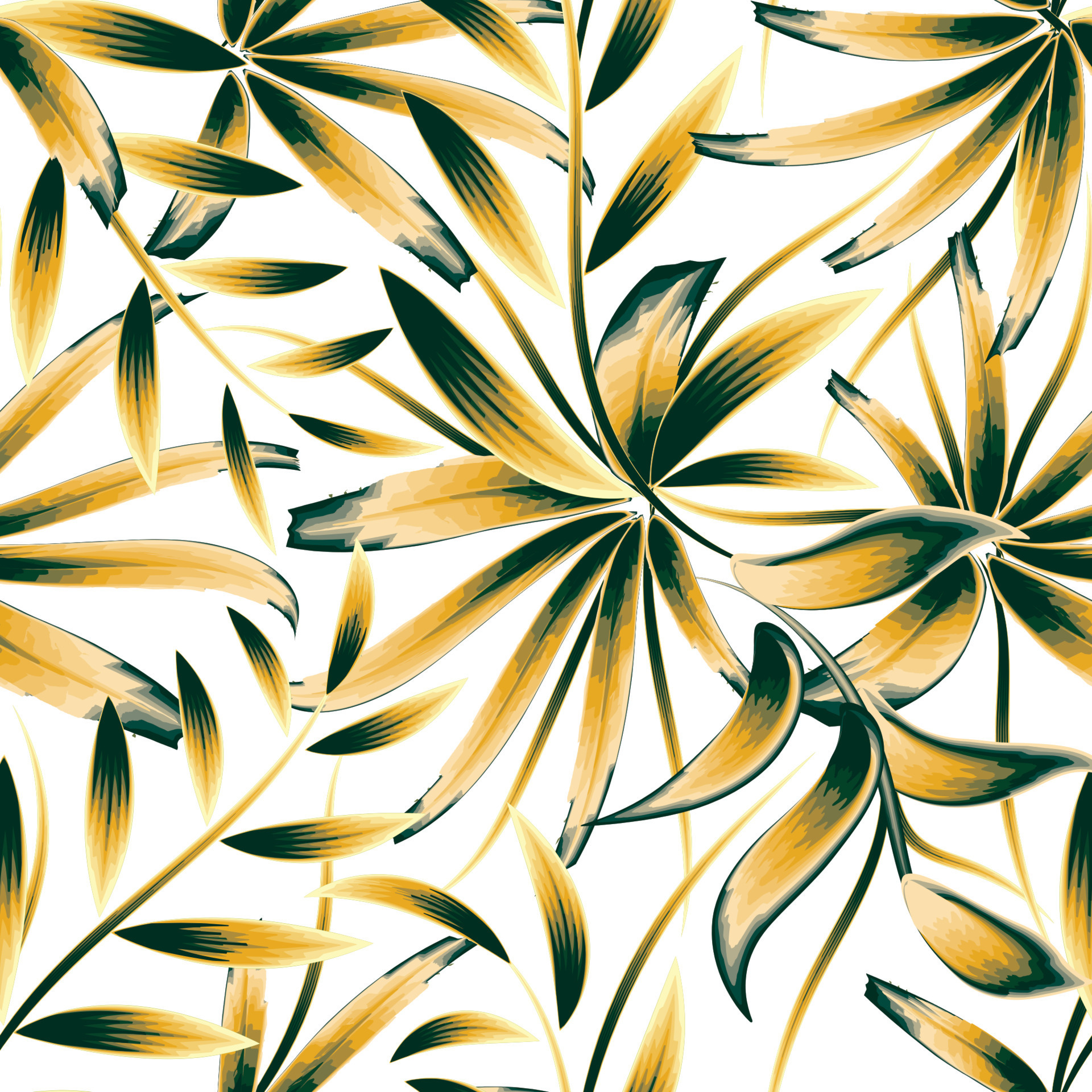 Seamless pattern with bamboo leaves on a white background. colorful bamboo  leaves seamless pattern vector illustration. fabric print design texture.  nature wallpaper. tropical backgroune. Summer 10790861 Vector Art at  Vecteezy