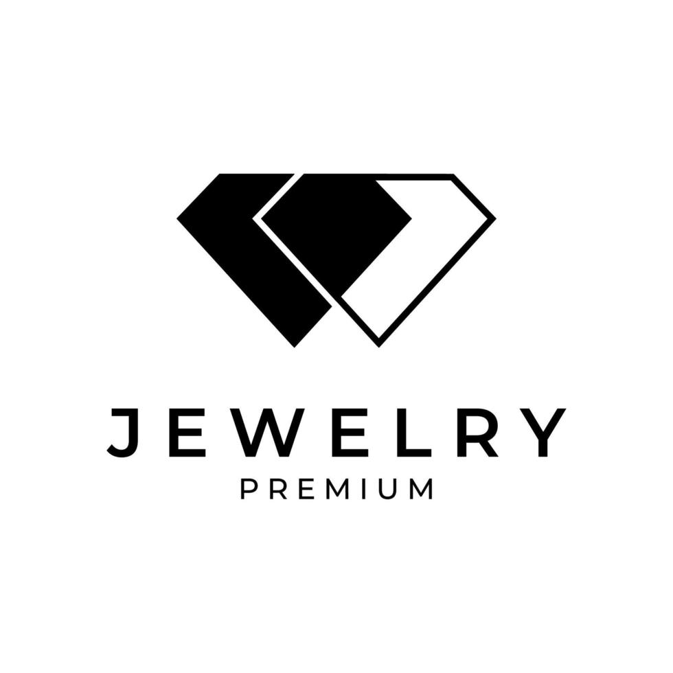 diamond logo jewelry  vector icon illustration design