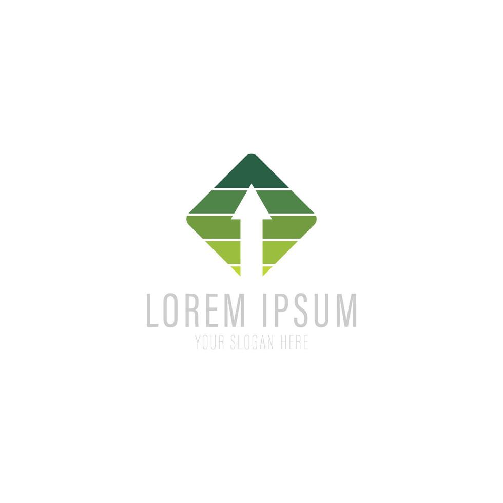 Up logo design with arrow for start up and level up company. vector