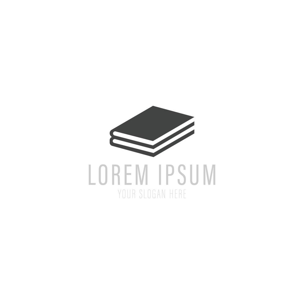 logotipo de libro y plantilla de icono. vector