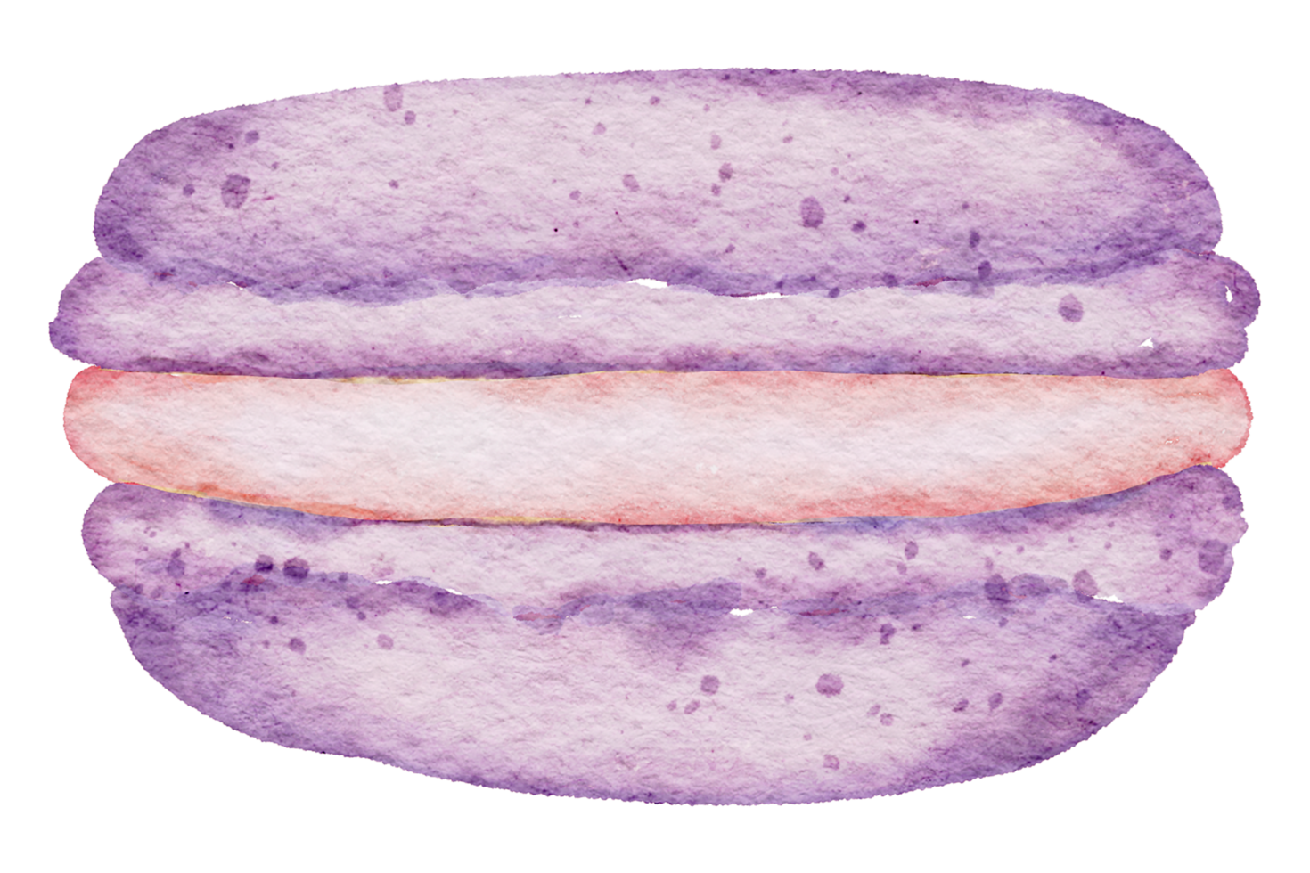 acuarela de postre macaron png