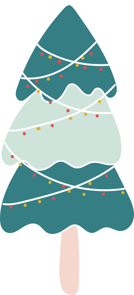 christmas tree cartoon doodle png