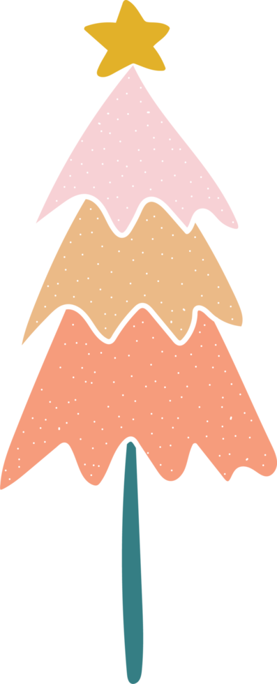 christmas tree cartoon doodle png