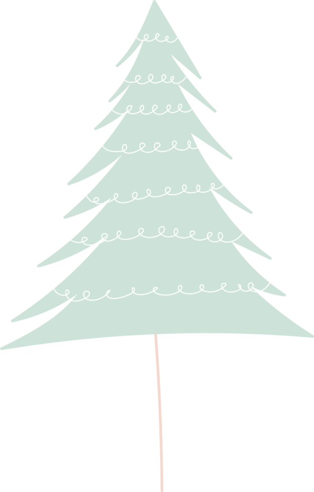 árbol de navidad, caricatura, garabato png