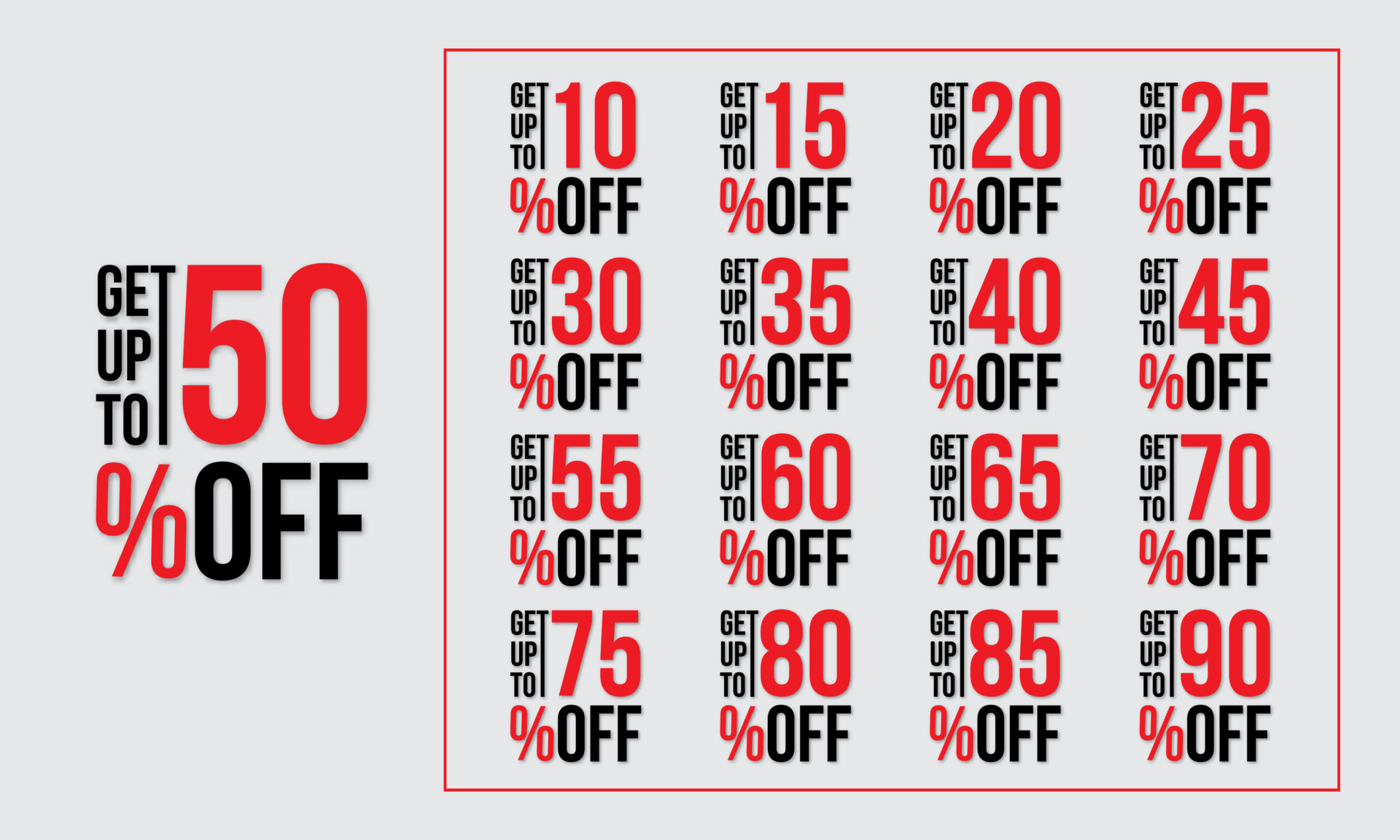 Set Of Number Special Discount 10 15 20 25 30 35 40 45 50 55 