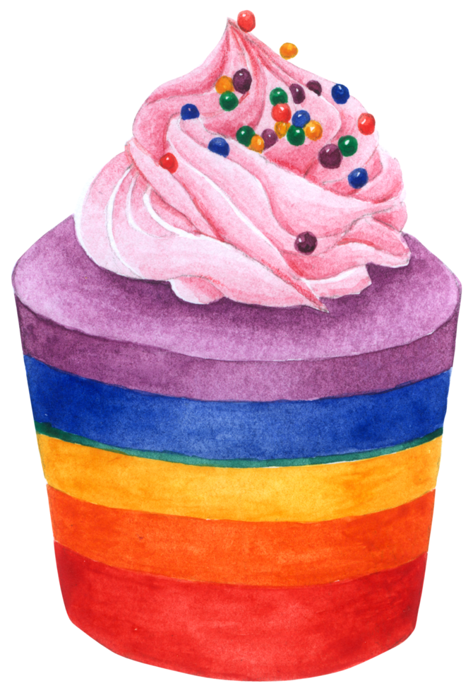 dessert taart aquarel png