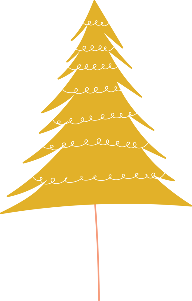 Weihnachtsbaum-Cartoon-Doodle png