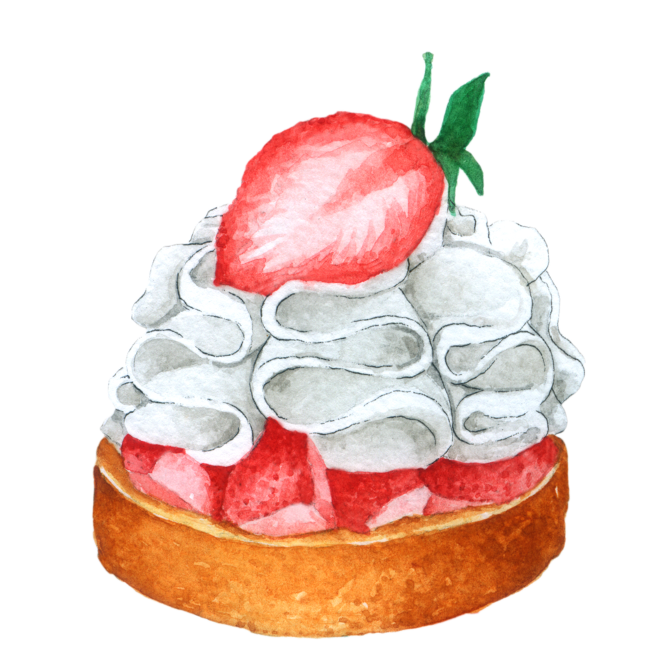 Dessert bakery watercolor png