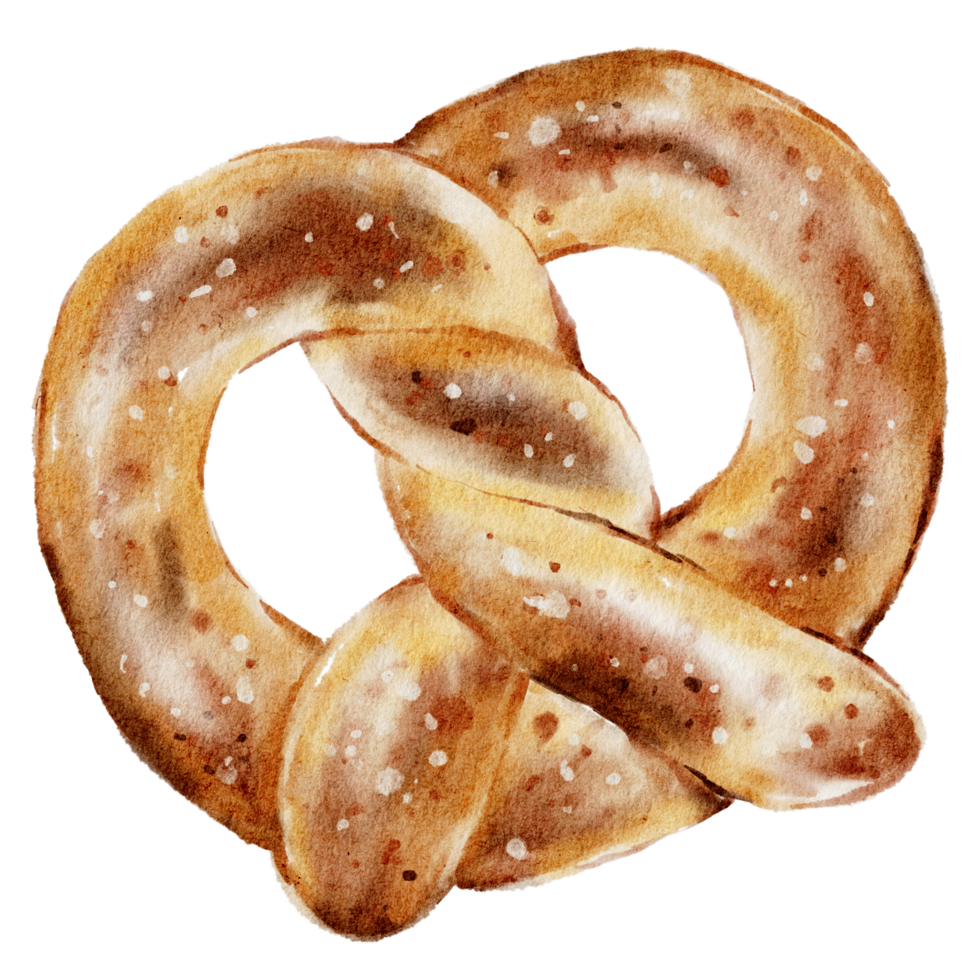 aquarellbäckerei, brot, kuchen, backen, handfarbe png