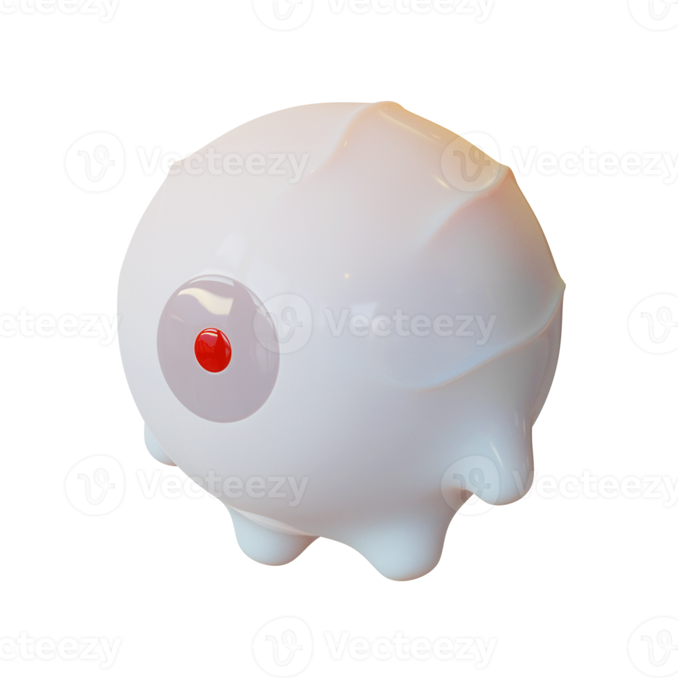Halloween Eye Monster 3D Element png