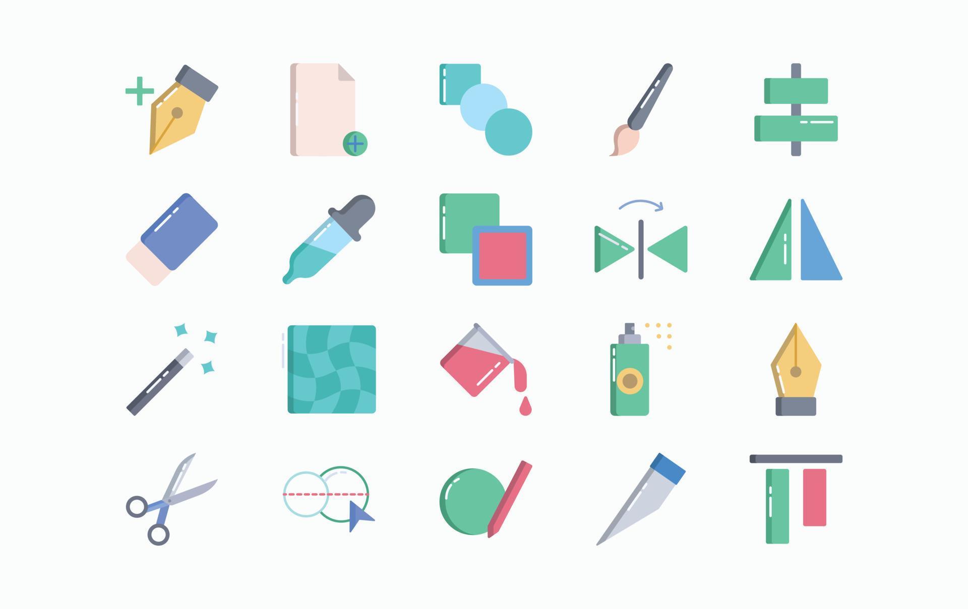 Tools Interface icon set 10792274 Vector Art at Vecteezy