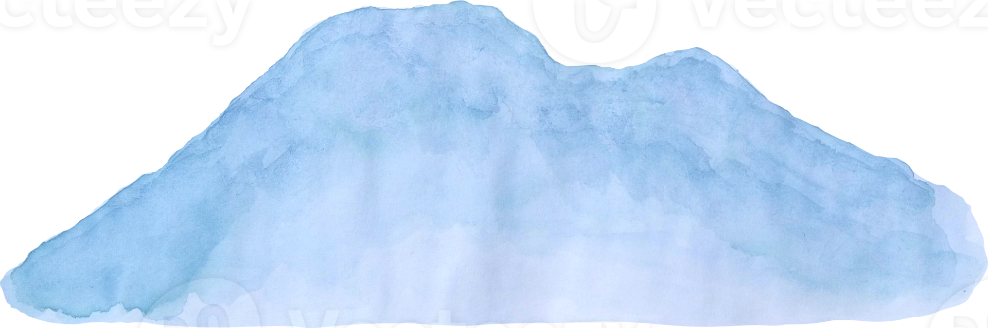 paysage de montagne aquarelle. aquarelle montagne png