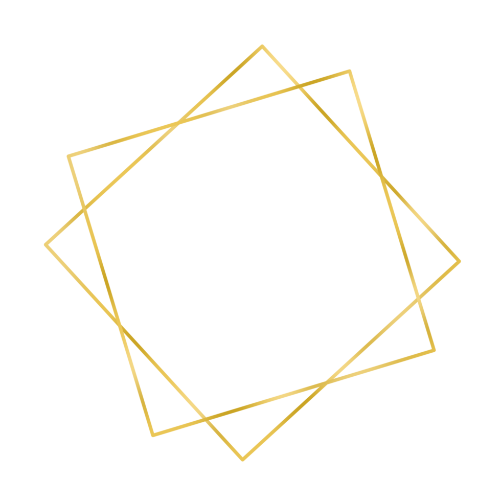 Elegant Golden Frame png