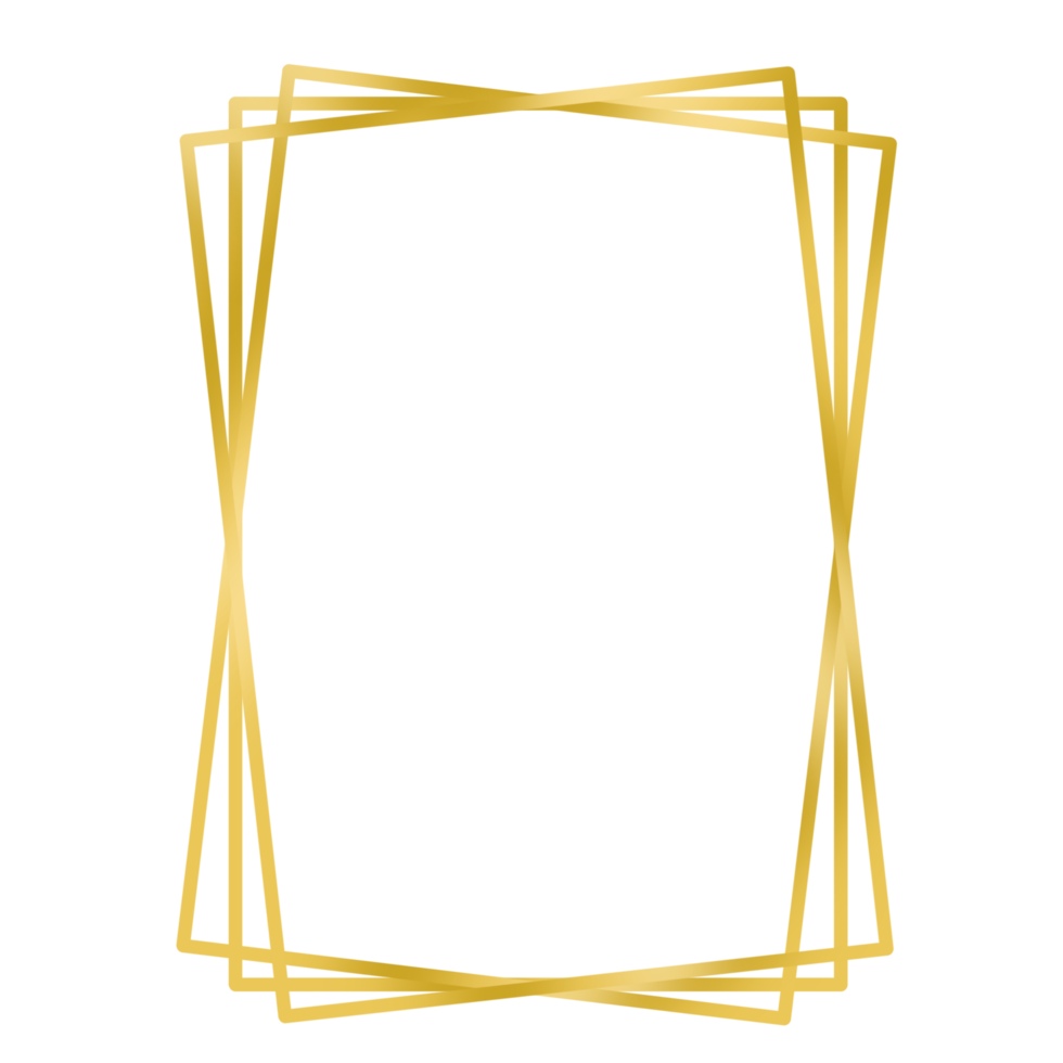 Elegant Golden Frame png