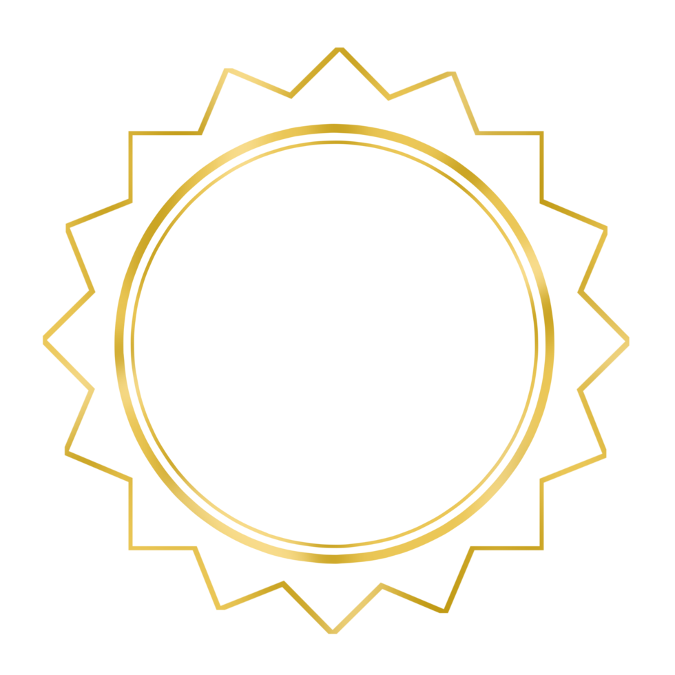 Elegant Golden Frame png