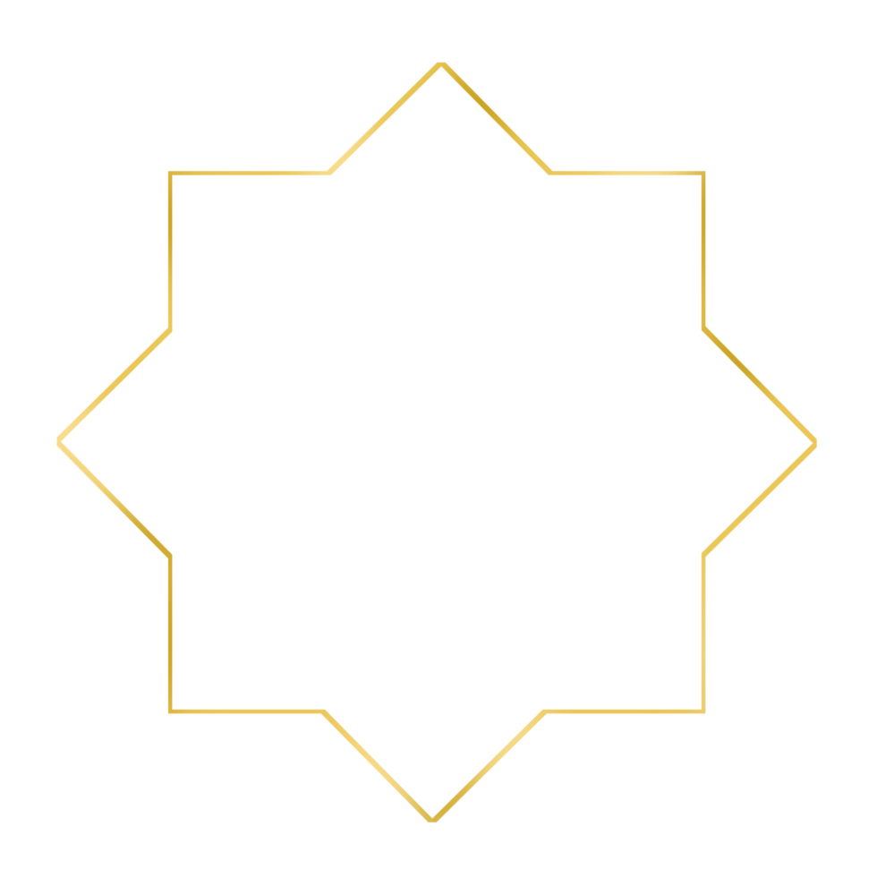 Elegant Golden Frame png