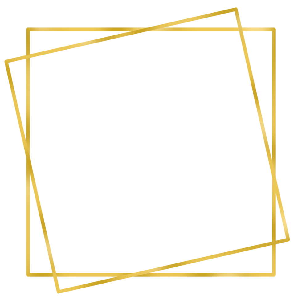 Elegant Golden Frame png