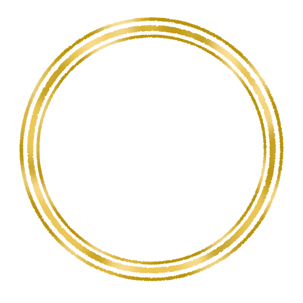 elegante d'oro telaio png