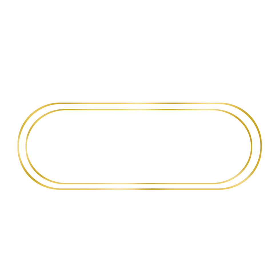 Elegant Golden Frame png