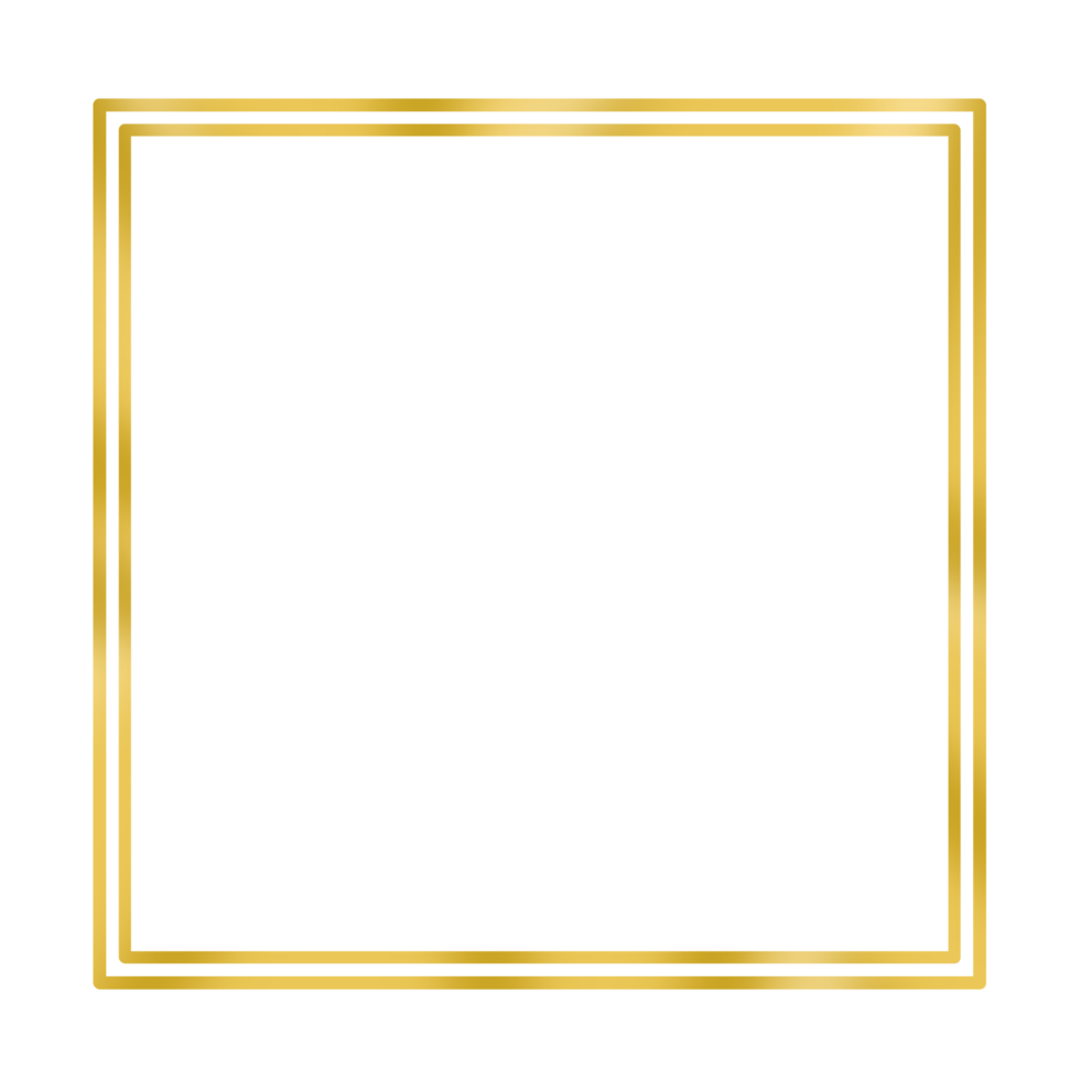 elegante d'oro telaio png