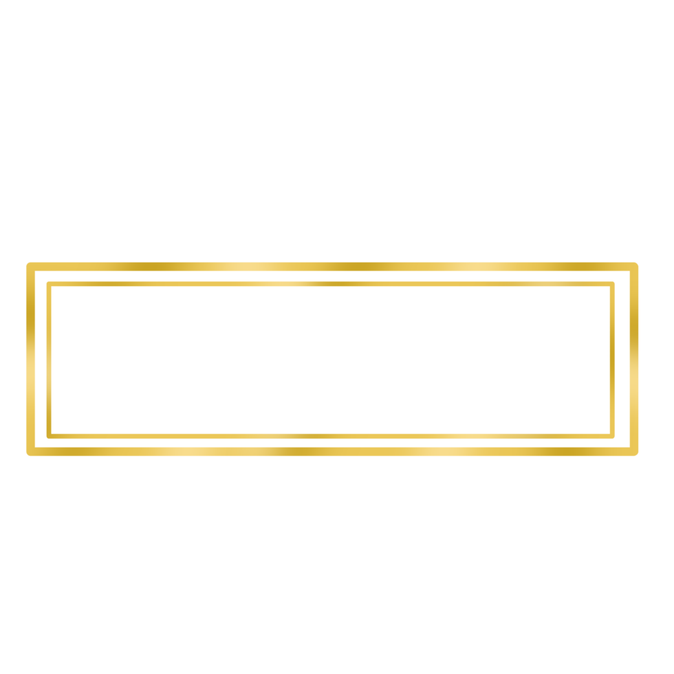 elegante d'oro telaio png