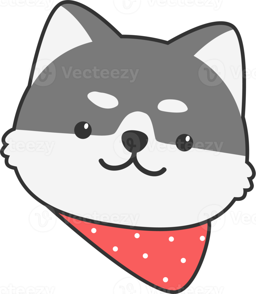 cute shiba inu dog cartoon element png