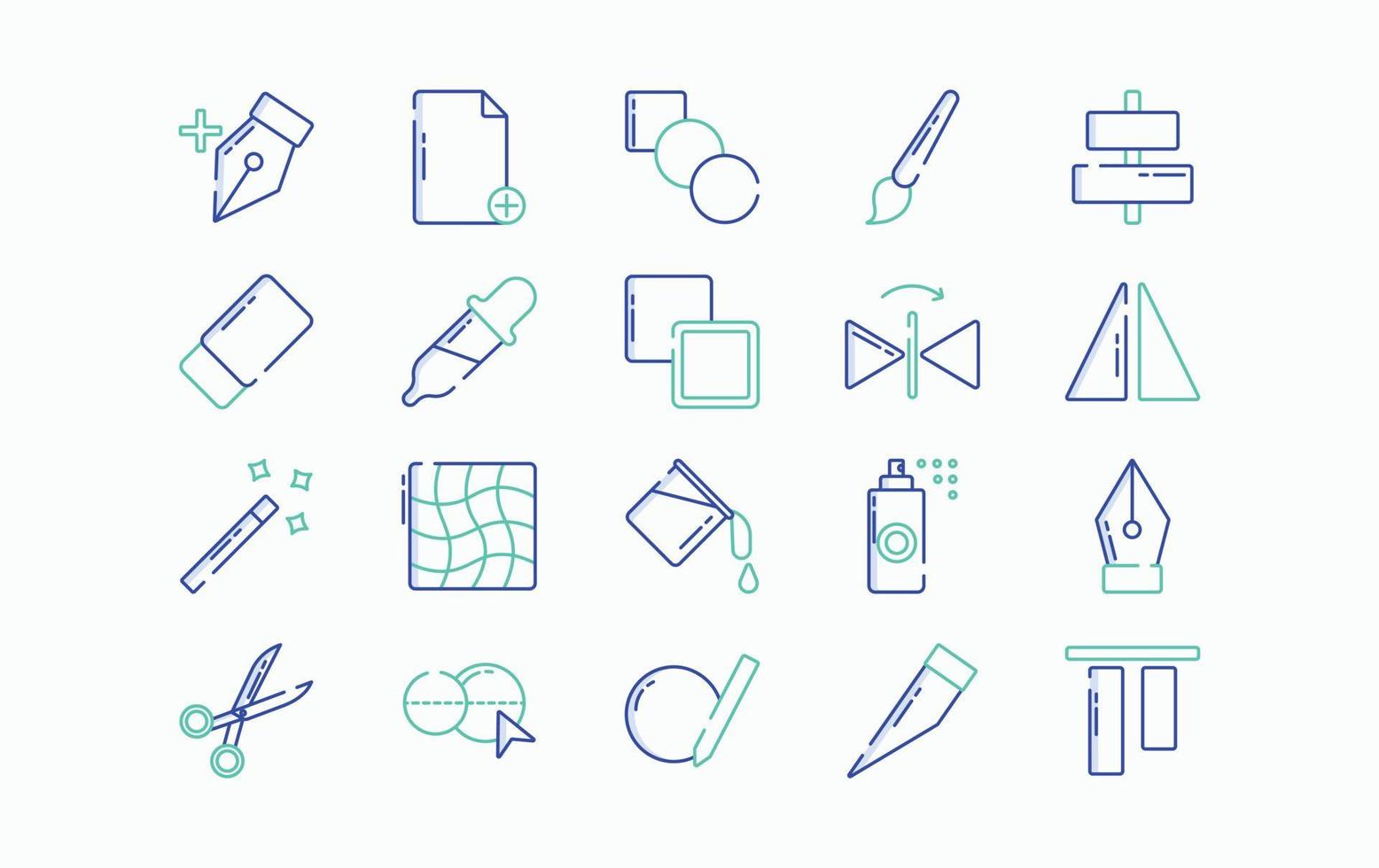 Tools Interface icon set vector