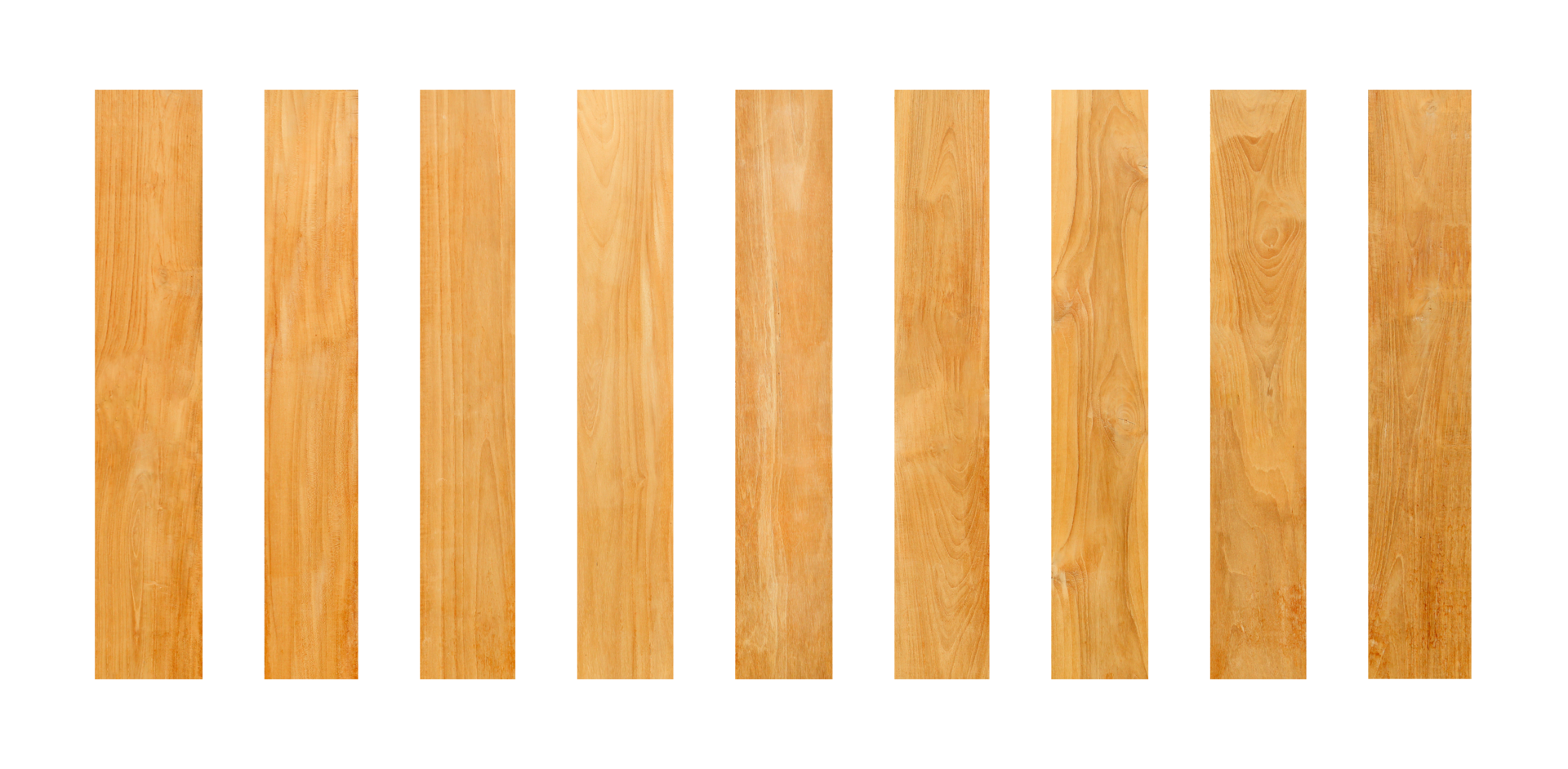 planche rustique de bois de teck isolée sur fond transparent à des fins de design vintage png