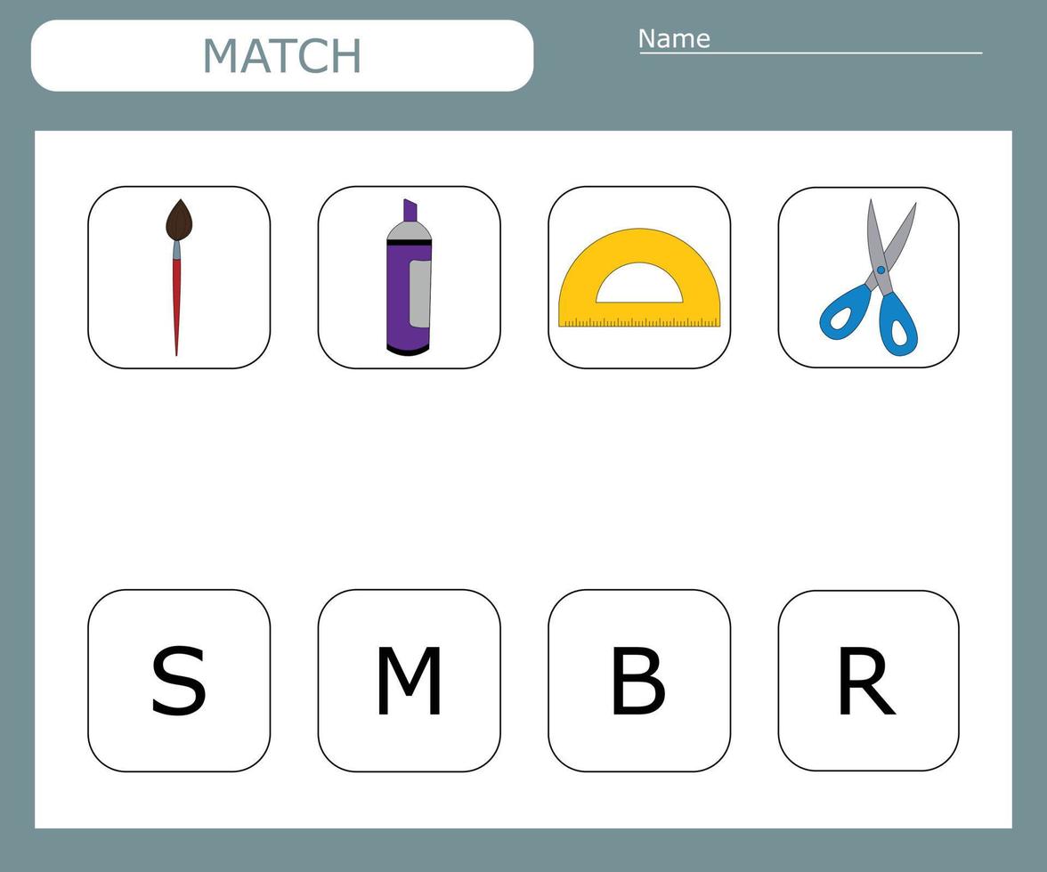 Cut out and glue roobot. Educational game for children. Vector template.