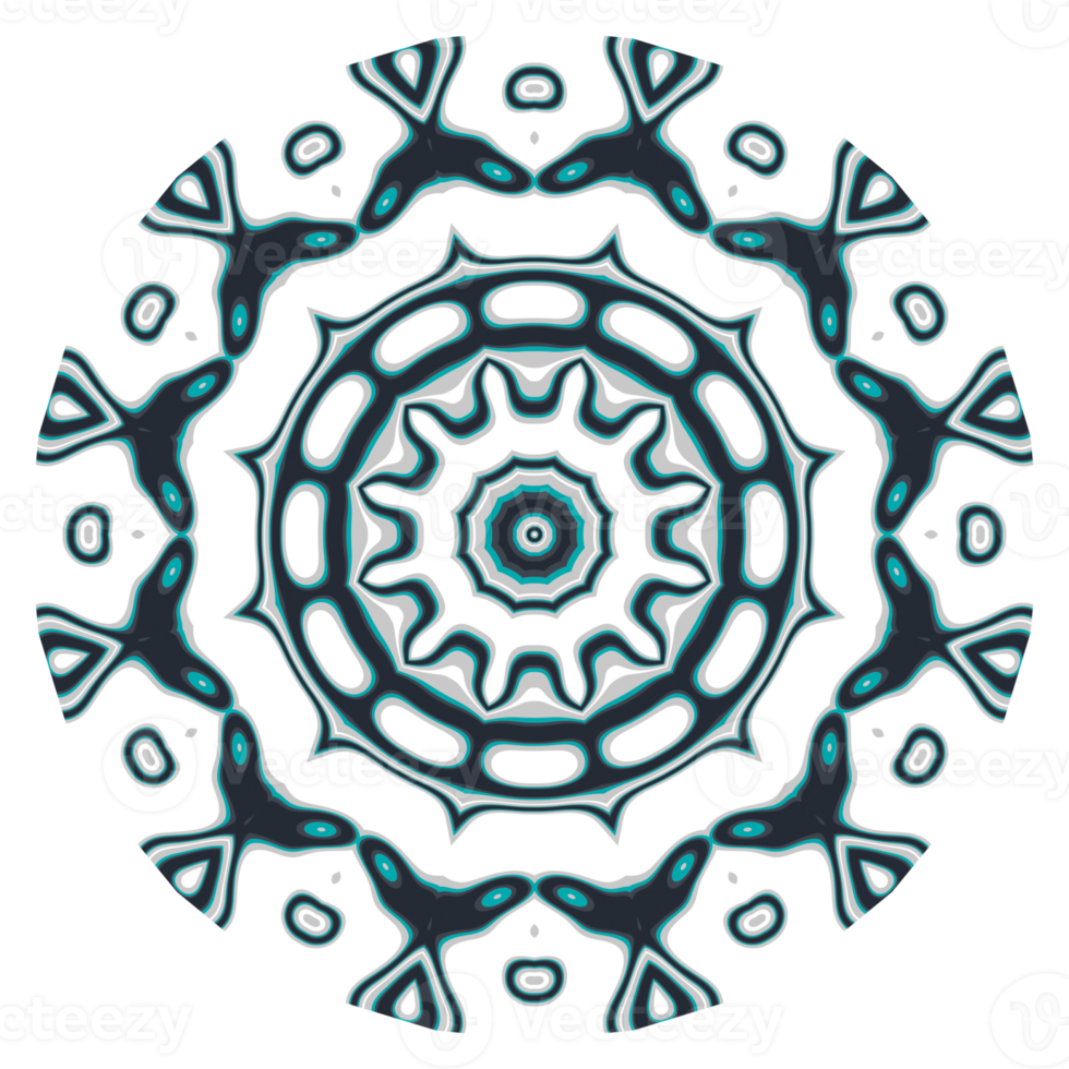 mandala modello ornamento con cerchio forma png