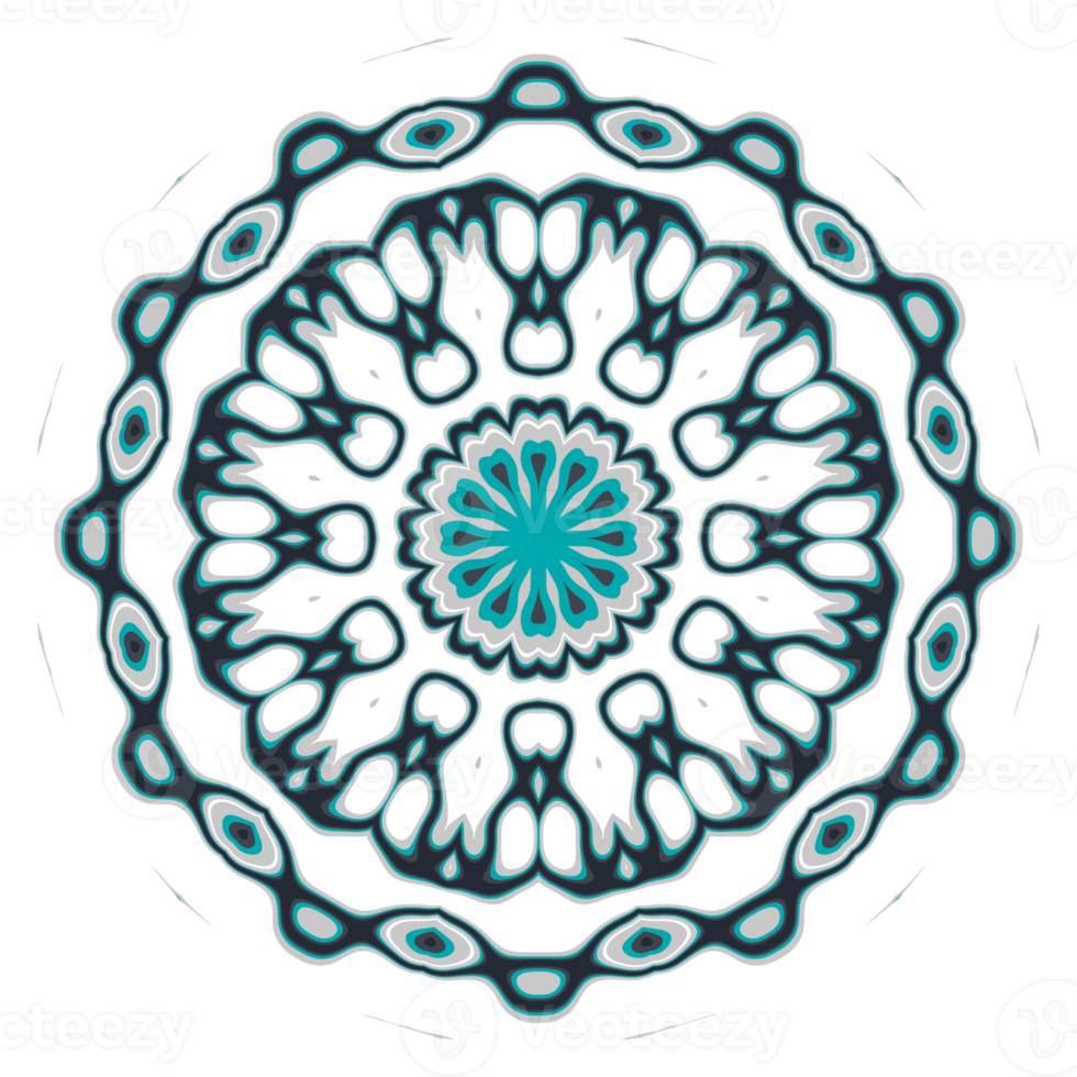 ornement de motif de mandala avec forme de cercle png