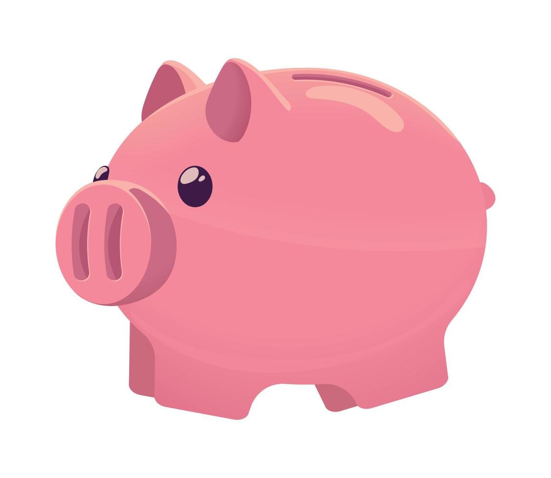 piggy bank icon vector