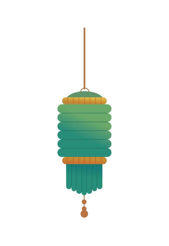 asian lantern ornament vector