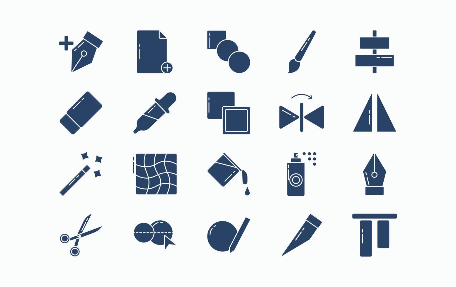 conjunto de iconos de interfaz de herramientas vector