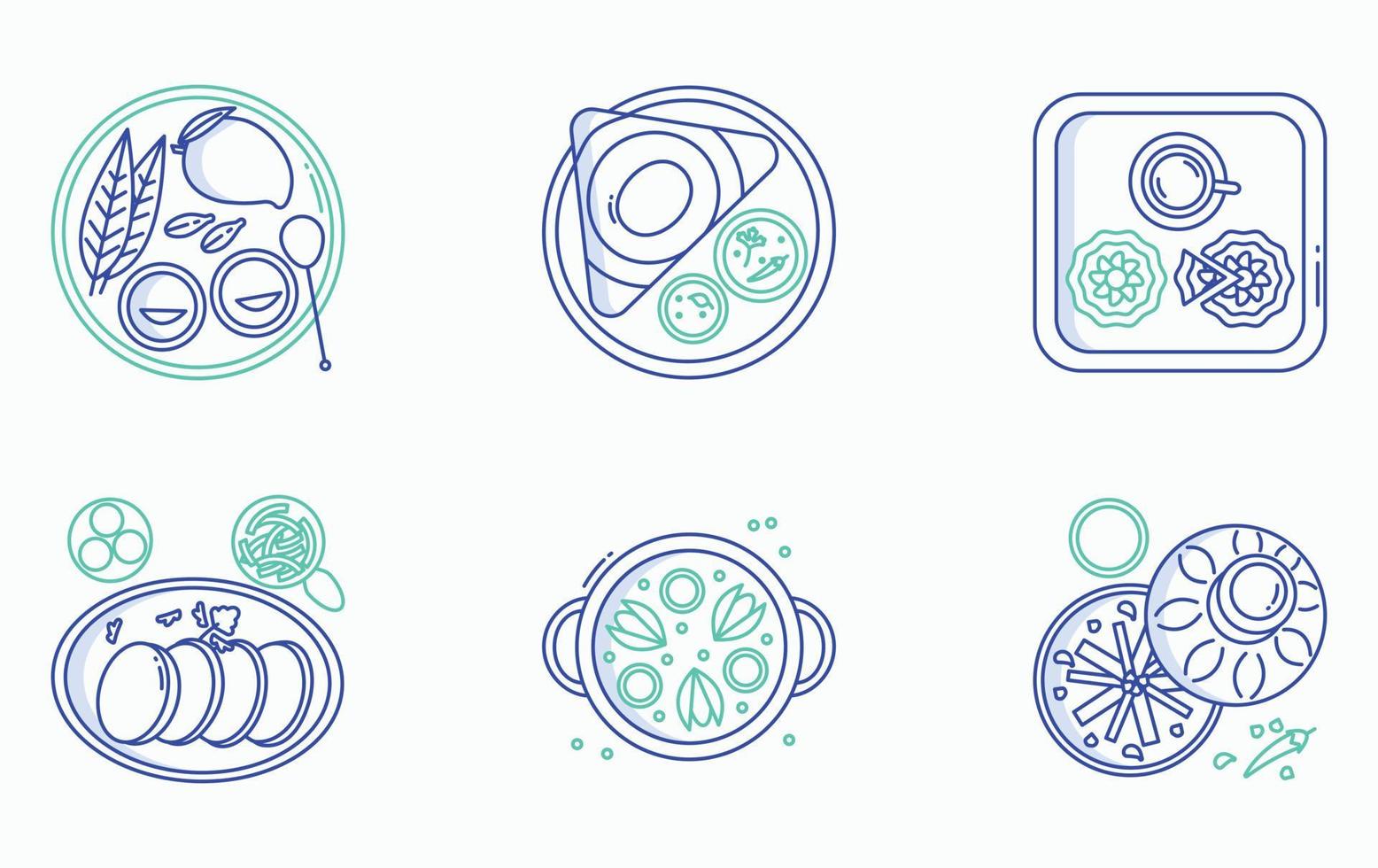 Restaurant food and Fine dining icon set vector